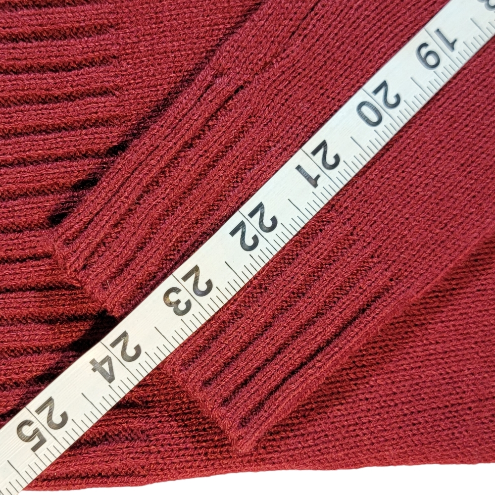 Juicy Couture Red Mock Neck Studded Light Weight 3 Seasons Streetwear Sweater XS - Picture 12 of 12
